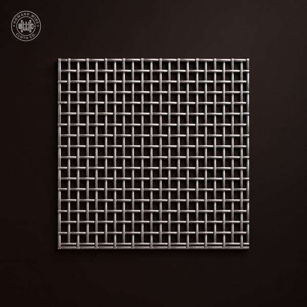 8 Mesh - .028" Wire Diameter - 316L SS Woven Wire - 48" Wide - Howard Wire Cloth Co.