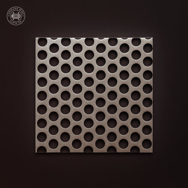 1/2" Hole on 11/16" Staggered - 16 Gauge - Stainless Steel Type 304 Perforated - Howard Wire Cloth Co.