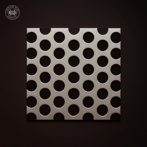 3/4" Hole on 1" Staggered - 11 Gauge - Stainless Steel Type 304 Perforated - 48" x 120" Sheet - Howard Wire Cloth Co.