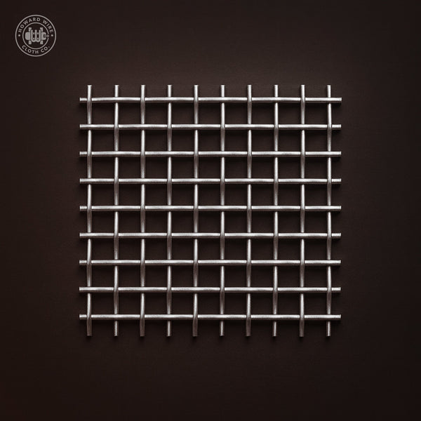 1/2" Mesh - .120" Wire Diameter - Aluminum Crimped Woven Wire - 48" Wide - Howard Wire Cloth Co.