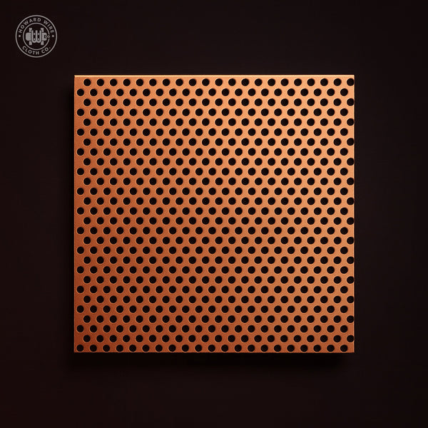 1/8" Hole on 3/16" Staggered - 27 Gauge - Copper Perforated - Howard Wire Cloth Co.