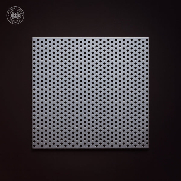 3/32" Hole on 3/16" Staggered - 22 Gauge - Galvanized Before Perforated - 48" x 120" Sheet - Howard Wire Cloth Co.