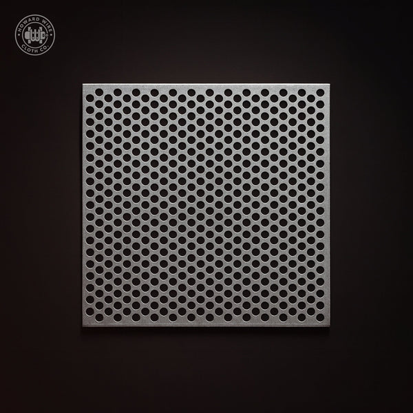 3/16" Hole on 1/4" Staggered - 16 Gauge - Galvanized Before Perforated - 36" x 120" Sheet - Howard Wire Cloth Co.