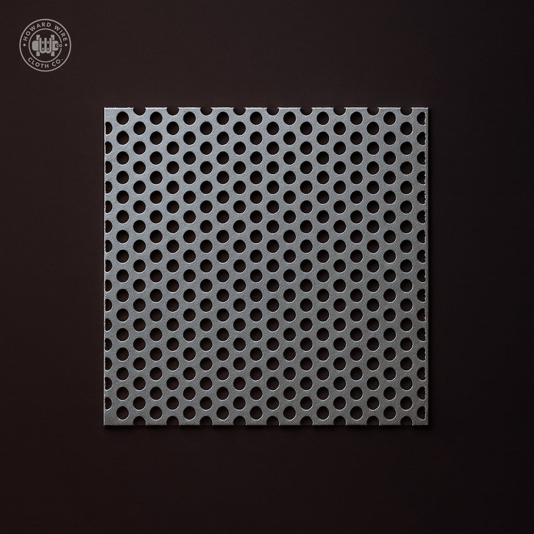 3/16" Hole on 1/4" Staggered - 20 Gauge - Galvanized Before Perforated - 48" x 120" Sheet - Howard Wire Cloth Co.
