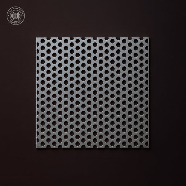 3/16" Hole on 1/4" Staggered - 20 Gauge - Galvanized Before Perforated - 48" x 120" Sheet - Howard Wire Cloth Co.