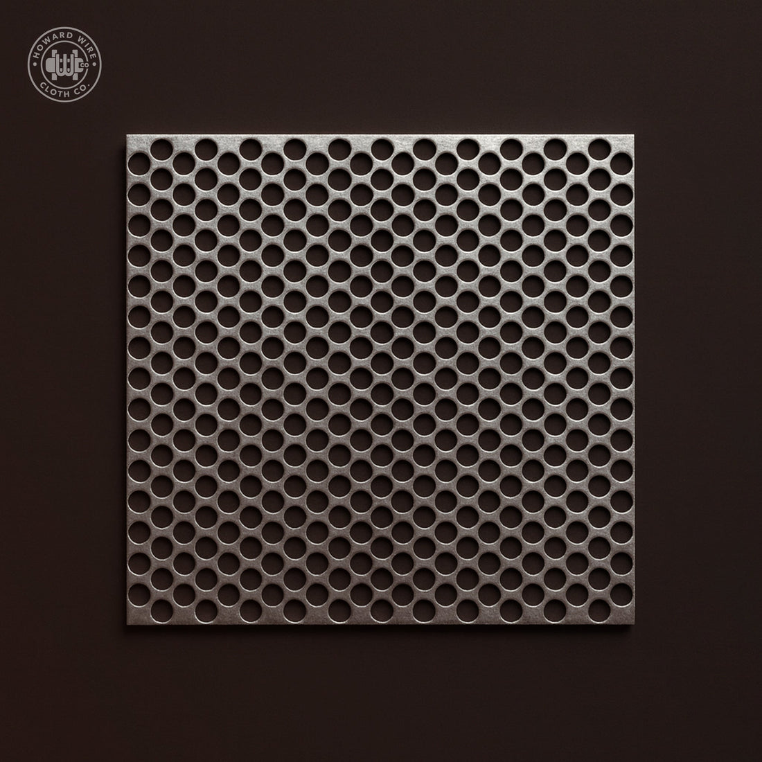1/4" Hole on 3/8" Staggered - 16 Gauge - Galvanized Before Perforated - 48" x 120" Sheet - Howard Wire Cloth Co.