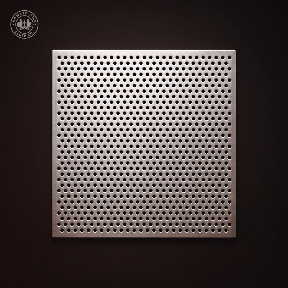 .020" Hole on .030" Staggered - 26 Gauge - Plain Steel Perforated - 24" x 120" Sheet - Howard Wire Cloth Co.