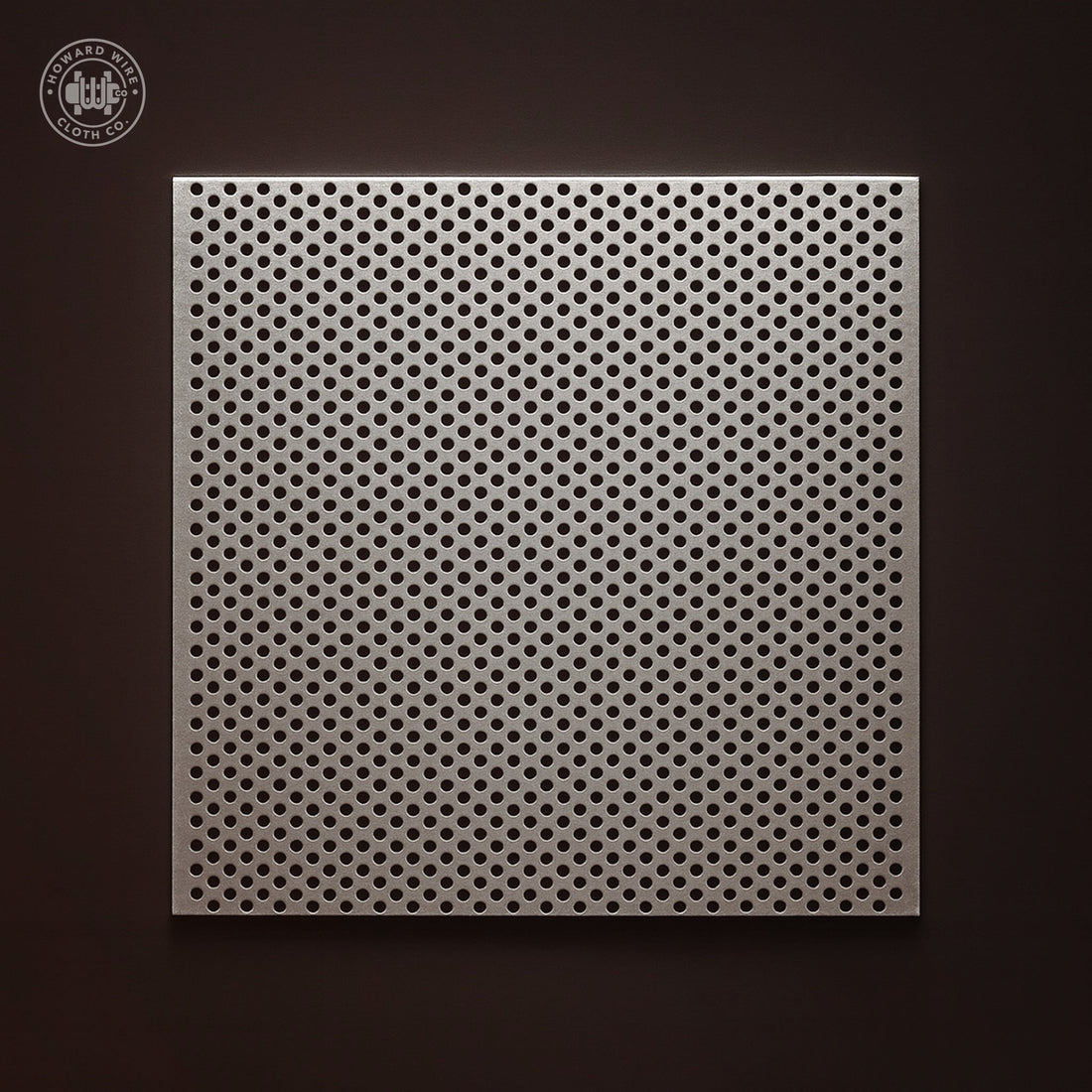 .020" Hole on .045" Staggered - 26 Gauge - Plain Steel Perforated - 36" x 120" Sheet - Howard Wire Cloth Co.
