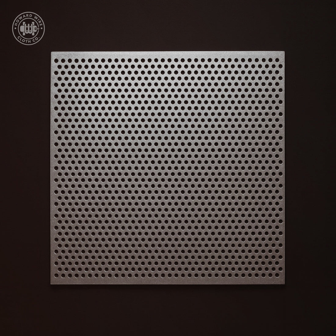 .027" Hole on .055" Staggered - 26 Gauge - Plain Steel Perforated - 36" x 120" Sheet - Howard Wire Cloth Co.