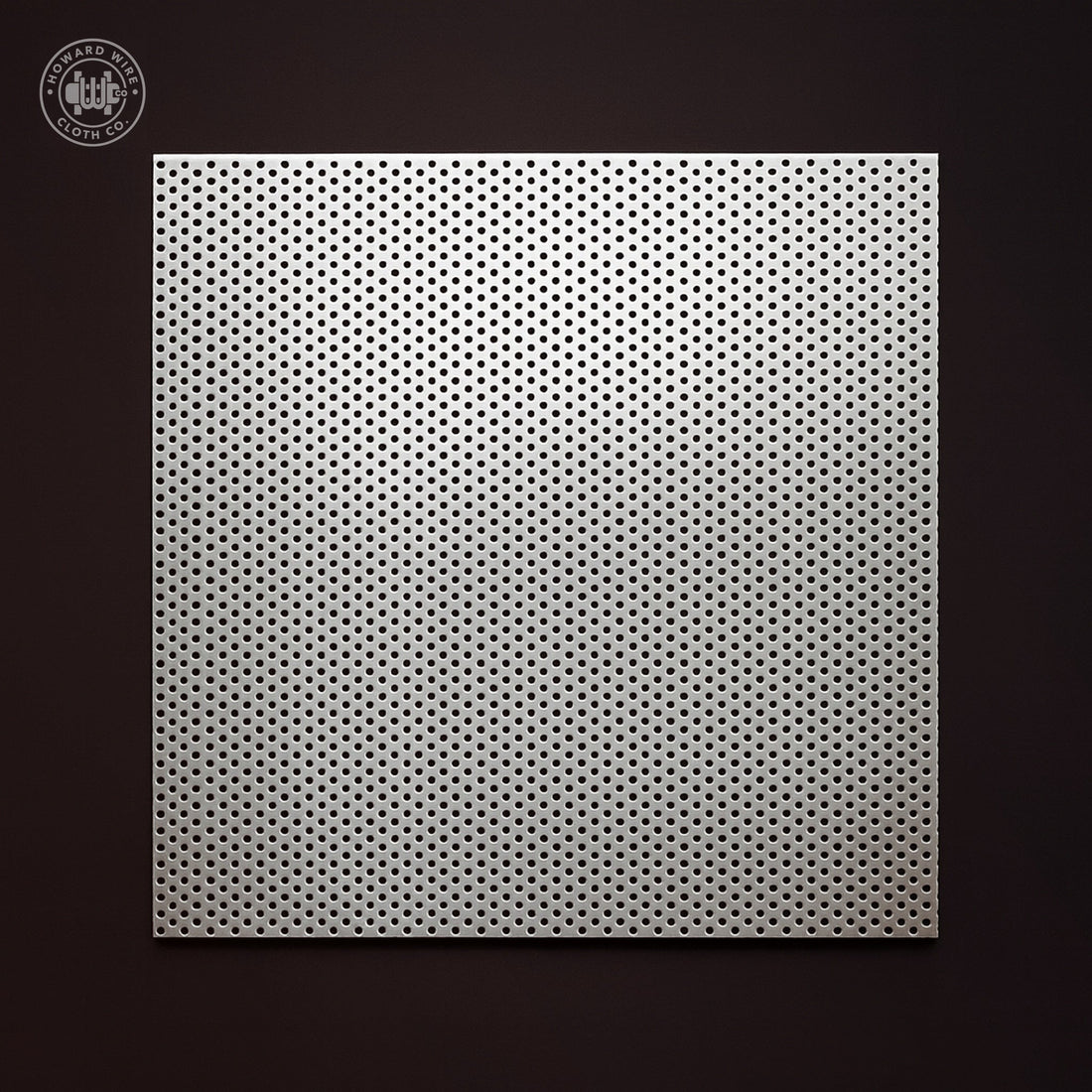1/32" Hole on 1/16" Staggered - 22 Gauge - Plain Steel Perforated - 36" x 120" Sheet - Howard Wire Cloth Co.