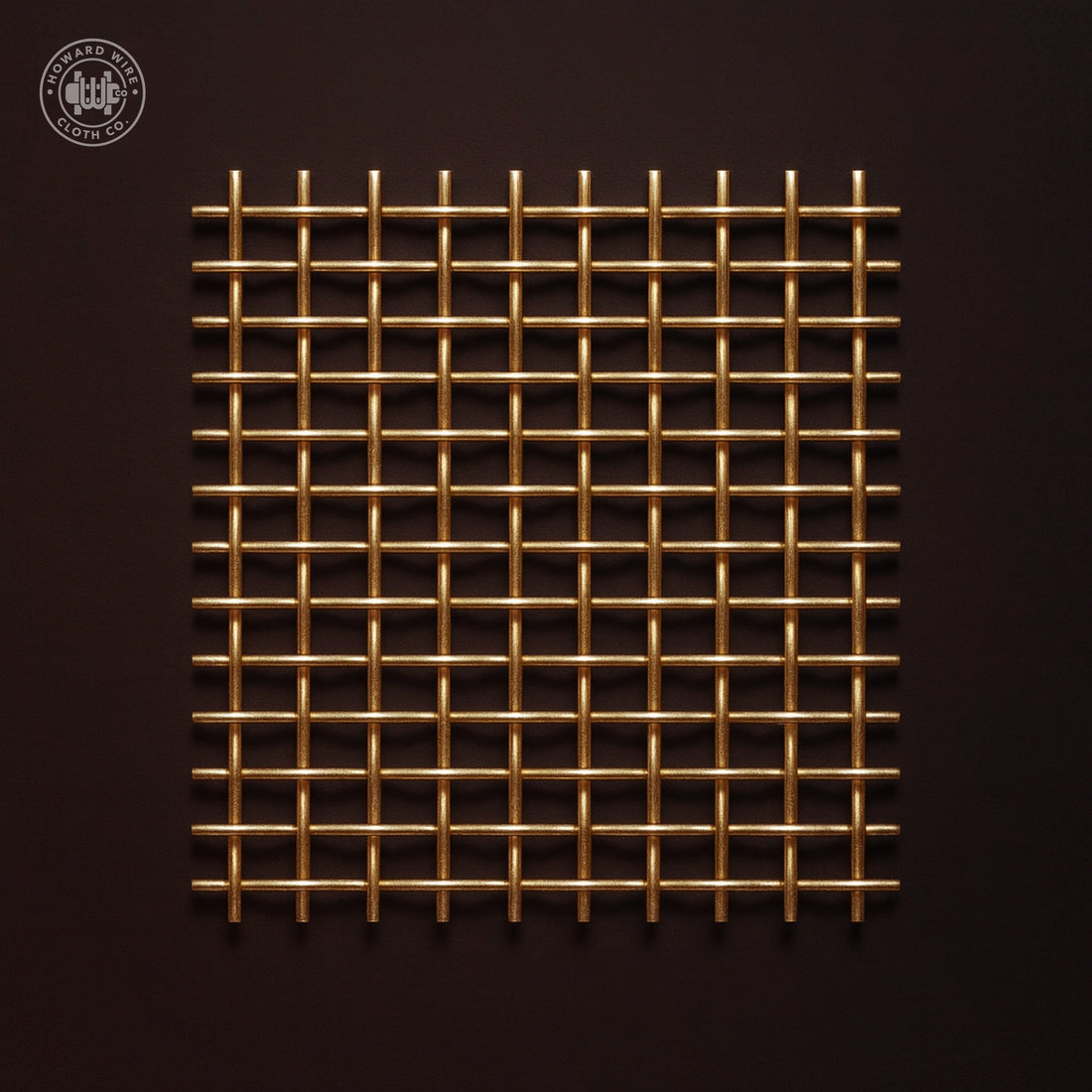 4 Mesh - .047" Wire Diameter - Brass Woven Wire - 36" Wide - Howard Wire Cloth Co.