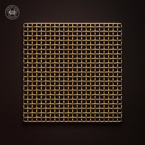 40 Mesh - .010" Wire Diameter - Brass Woven Wire - 36" Wide - Howard Wire Cloth Co.