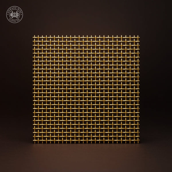 50 Mesh - .009" Wire Diameter - Brass Woven Wire - 36" Wide - Howard Wire Cloth Co.