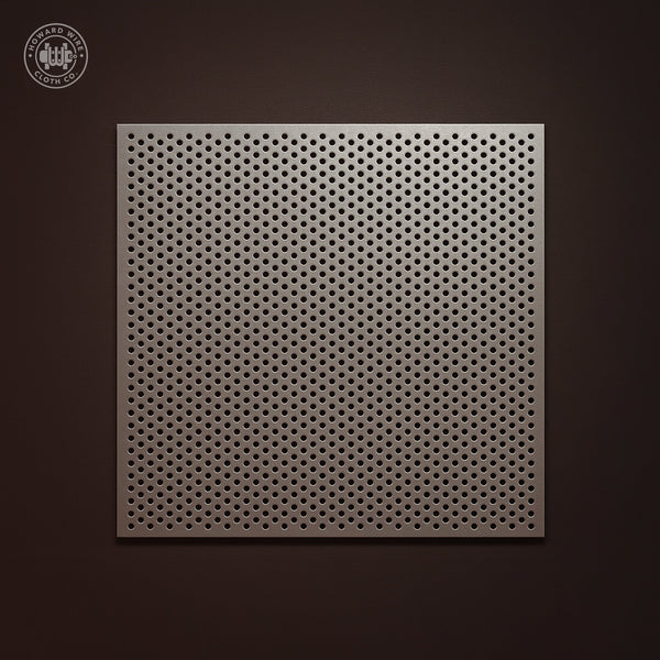 1/16" Hole on 1/8" Staggered - 22 Gauge - Plain Steel Perforated - Howard Wire Cloth Co.