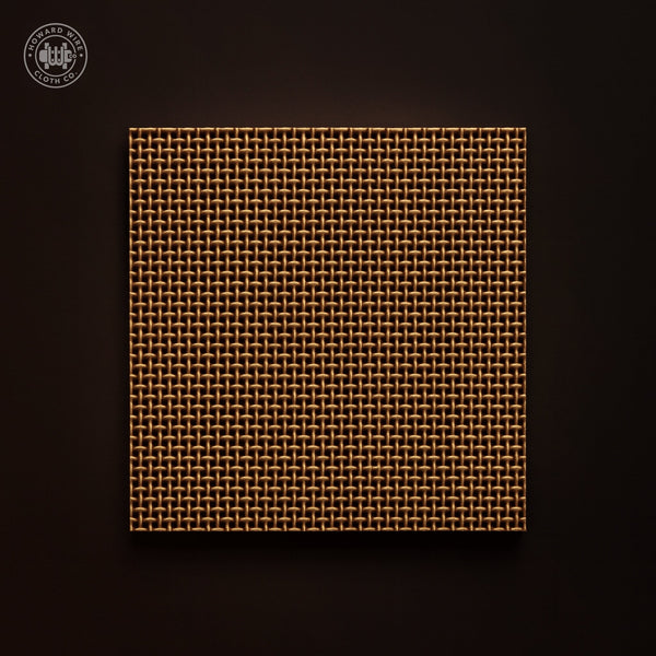 60 Mesh - .0075" Wire Diameter - Brass Woven Wire - 36" Wide - Howard Wire Cloth Co.