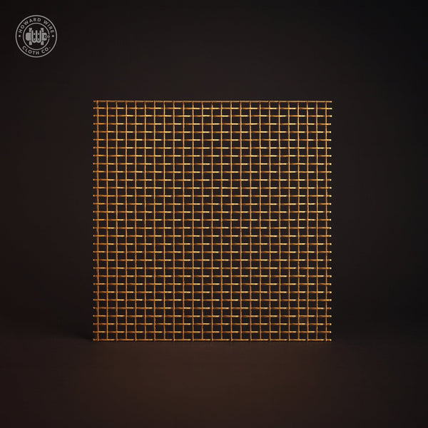 80 x 70 Mesh - .0055" Wire Diameter - Brass Woven Wire - Howard Wire Cloth Co.
