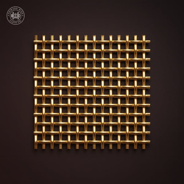 8 Mesh - .032" Wire Diameter - Brass Woven Wire - Howard Wire Cloth Co.