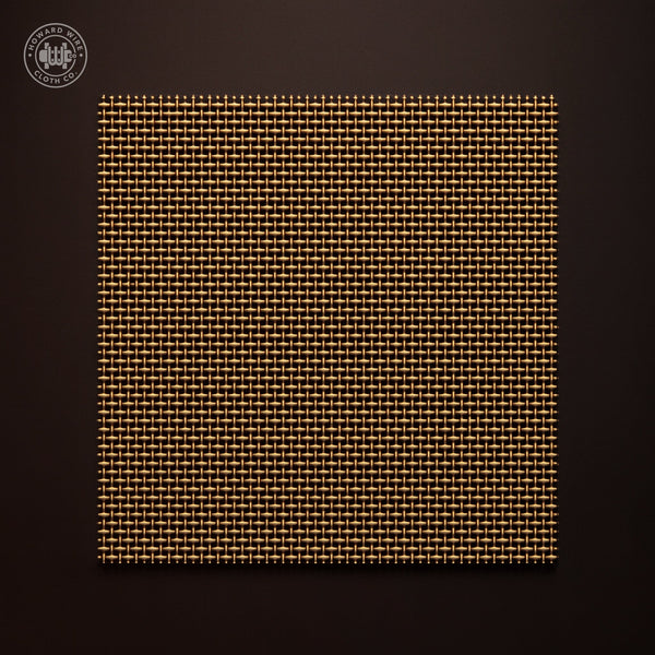 80 Mesh - .0055" Wire Diameter - Brass Woven Wire - 36" Wide - Howard Wire Cloth Co.
