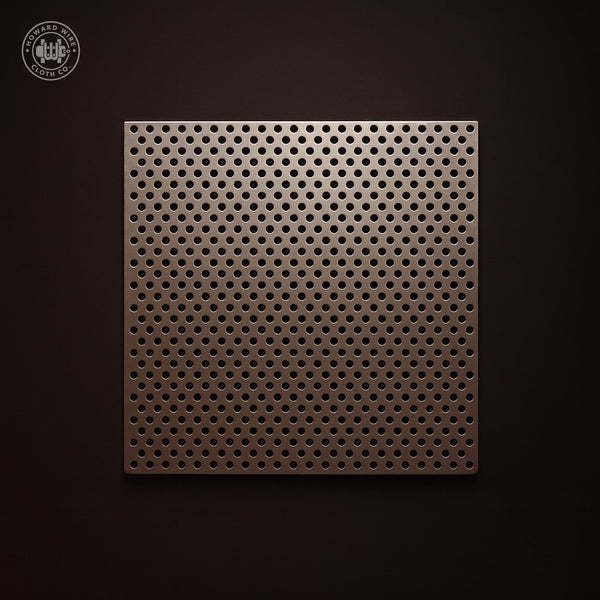 3/32" Hole on 5/32" Staggered - 20 Gauge - Plain Steel Perforated - 36" x 120" Sheet - Howard Wire Cloth Co.