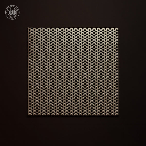1/8" Hole on 3/16" Staggered - 16 Gauge - Plain Steel Perforated - Howard Wire Cloth Co.