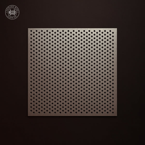 1/8" Hole on 3/16" Staggered - 18 Gauge - Plain Steel Perforated - Howard Wire Cloth Co.
