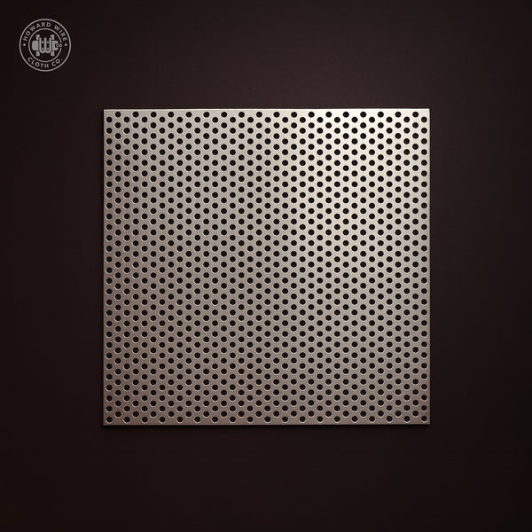 1/8" Hole on 3/16" Staggered - 20 Gauge - Plain Steel Perforated - Howard Wire Cloth Co.