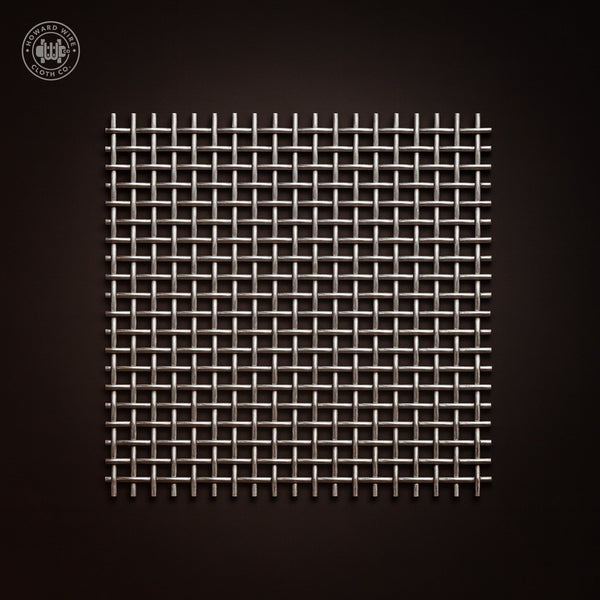 12 Mesh - .032" Wire Diameter - 316 Stainless Steel Woven Wire - 48" Wide - Howard Wire Cloth Co.