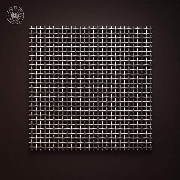 12 Mesh - .035" Wire Diameter - 304 Stainless Steel Woven Wire - 48" Wide - Howard Wire Cloth Co.