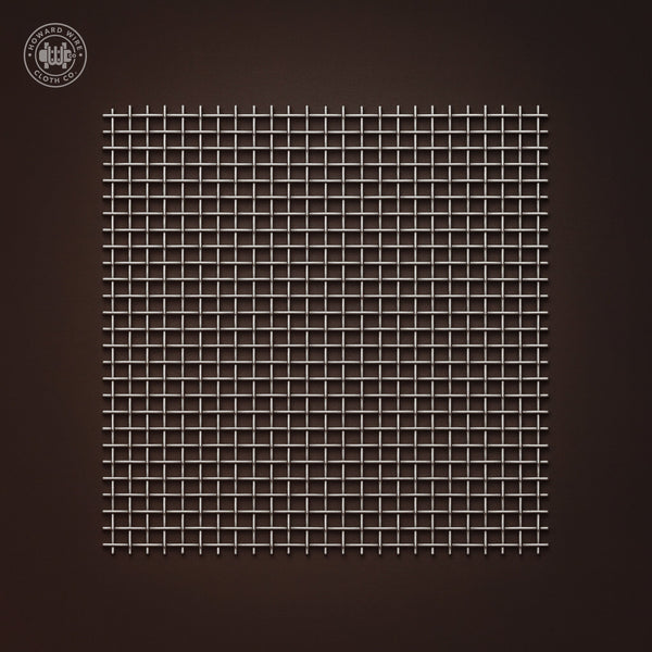 16 Mesh - .041" Wire Diameter - 304 Stainless Steel Woven Wire - Howard Wire Cloth Co.