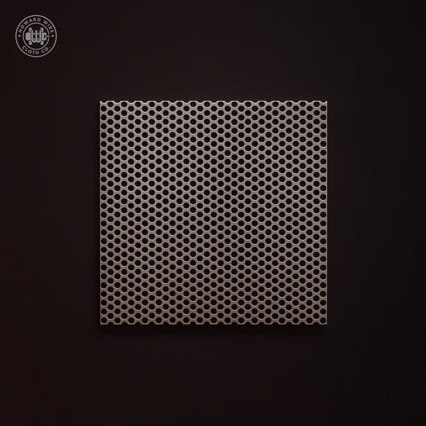 5/32" Hole on 3/16" Staggered - 20 Gauge - Plain Steel Perforated - 36" x 120" Sheet - Howard Wire Cloth Co.