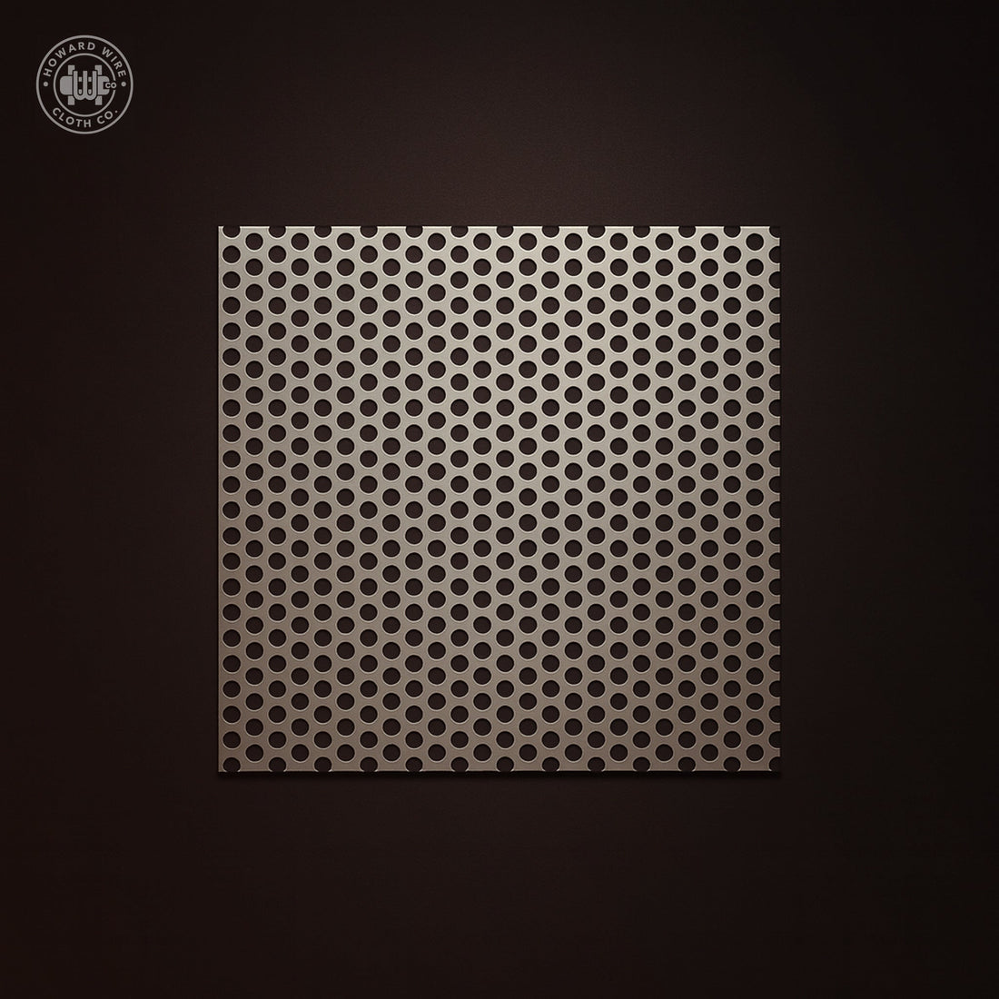 3/16" Hole on 1/4" Staggered - 20 Gauge - Plain Steel Perforated - 36" x 120" Sheet - Howard Wire Cloth Co.
