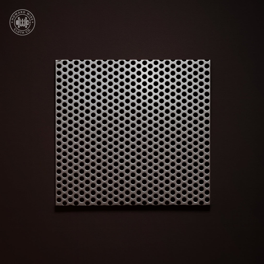 3/16" Hole on 1/4" Staggered - 22 Gauge - Plain Steel Perforated - 36" x 120" Sheet - Howard Wire Cloth Co.