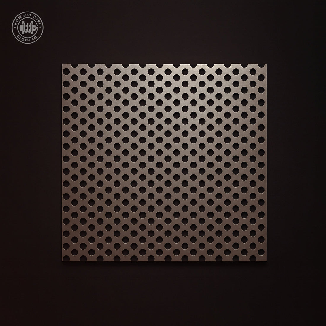 3/16" Hole on 5/16" Staggered - 10 Gauge - Plain Steel Perforated - 48" x 120" Sheet - Howard Wire Cloth Co.