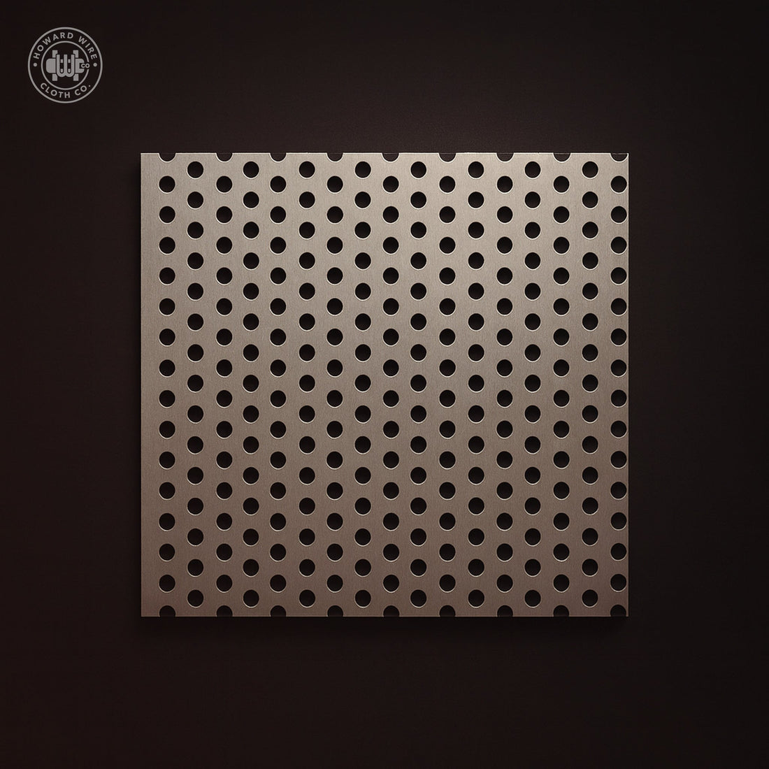 3/16" Hole on 5/16" Staggered - 16 Gauge - Plain Steel Perforated - 48" x 120" Sheet - Howard Wire Cloth Co.