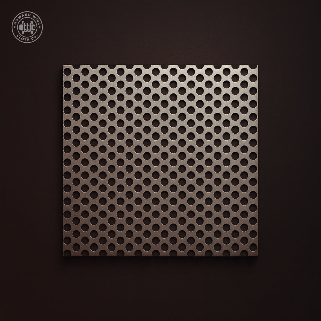 5/16" Hole on 7/16" Staggered - 16 Gauge - Plain Steel Perforated - 48" x 120" Sheet - Howard Wire Cloth Co.