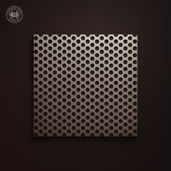 5/16" Hole on 7/16" Staggered - 16 Gauge - Plain Steel Perforated - 48" x 120" Sheet - Howard Wire Cloth Co.