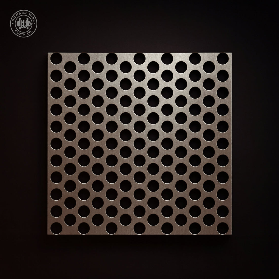 3/8" Hole on 9/16" Staggered - 12 Gauge - Plain Steel Perforated - Howard Wire Cloth Co.
