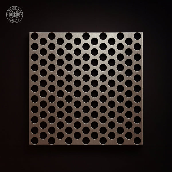 3/8" Hole on 9/16" Staggered - 12 Gauge - Plain Steel Perforated - Howard Wire Cloth Co.