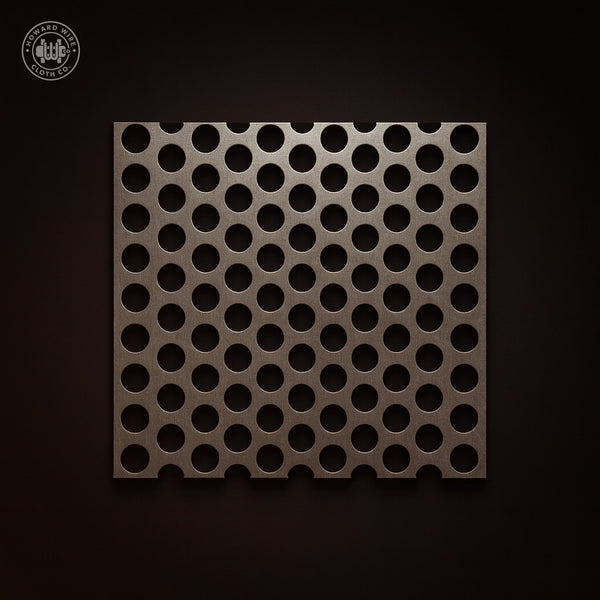 1/2" Hole on 11/16" Staggered - 14 Gauge - Plain Steel Perforated - Howard Wire Cloth Co.