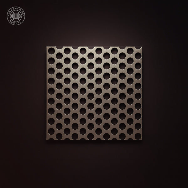 1/2" Hole on 11/16" Staggered - 16 Gauge - Plain Steel Perforated - Howard Wire Cloth Co.