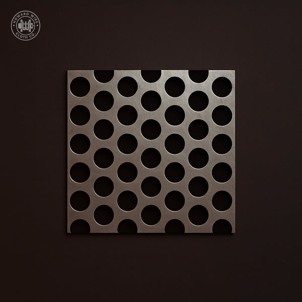 3/4" Hole on 1" Staggered - 11 Gauge - Plain Steel Perforated - 48" x 120" Sheet - Howard Wire Cloth Co.