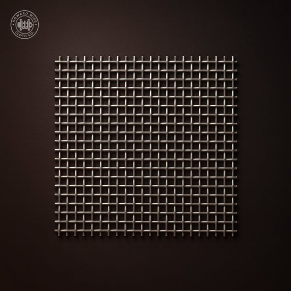 5/32" Mesh - .105" Wire Diameter - 304 Stainless Steel Crimped Woven Wire - 48" Wide - Howard Wire Cloth Co.
