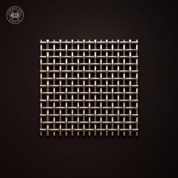 1/4" Mesh - .120" Wire Diameter - 304 Stainless Steel Crimped Woven Wire - Howard Wire Cloth Co.