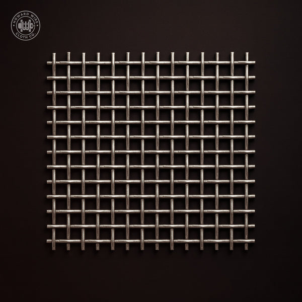 5/16" Mesh - .105" Wire Diameter - 304 Stainless Steel Crimped Woven Wire - 48" Wide - Howard Wire Cloth Co.