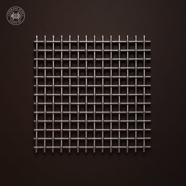 3/8" Mesh - .080" Wire Diameter - 304 Stainless Steel Woven Wire - 48" Wide - Howard Wire Cloth Co.