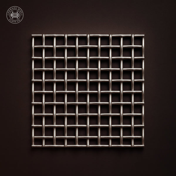 3/8" Mesh - .135" Wire Diameter - 304 Stainless Steel Woven Wire - 48" Wide - Howard Wire Cloth Co.