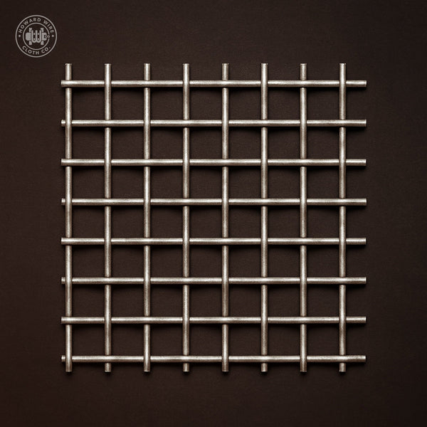 5/8" Mesh - .080" Wire Diameter - 304 Stainless Steel Crimped Woven Wire - 48" Wide - Howard Wire Cloth Co.