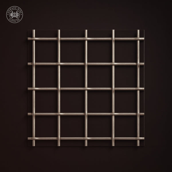 2-3/4" Mesh - .054" Wire Diameter - 316 Stainless Steel Woven Wire - 48" Wide - Howard Wire Cloth Co.