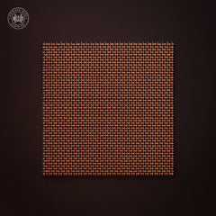 Close-up of 16 mesh copper woven wire with .052" openings, the cloth used for copper root barrier
