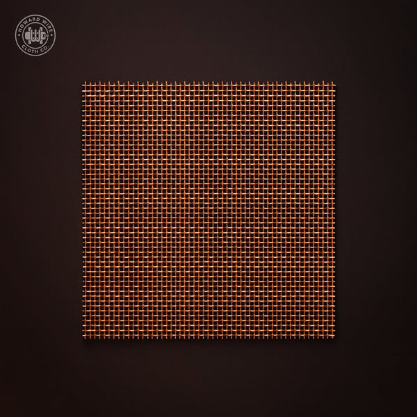 16 Mesh - .011" Wire Diameter - Copper Woven Wire - Howard Wire Cloth Co.
